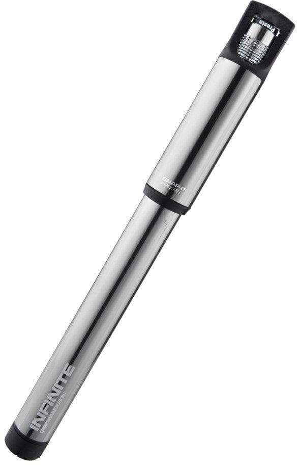 Pompka ręczna BIRZMAN Infinite Apogee Road (Presta/Schrader), 160psi/11bar, Długość 255mm, CNC, Srebrna (NEW)