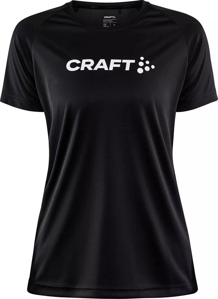 Damska koszulka Craft CORE UNIFY LOGO TEE W czarny rozmiar S