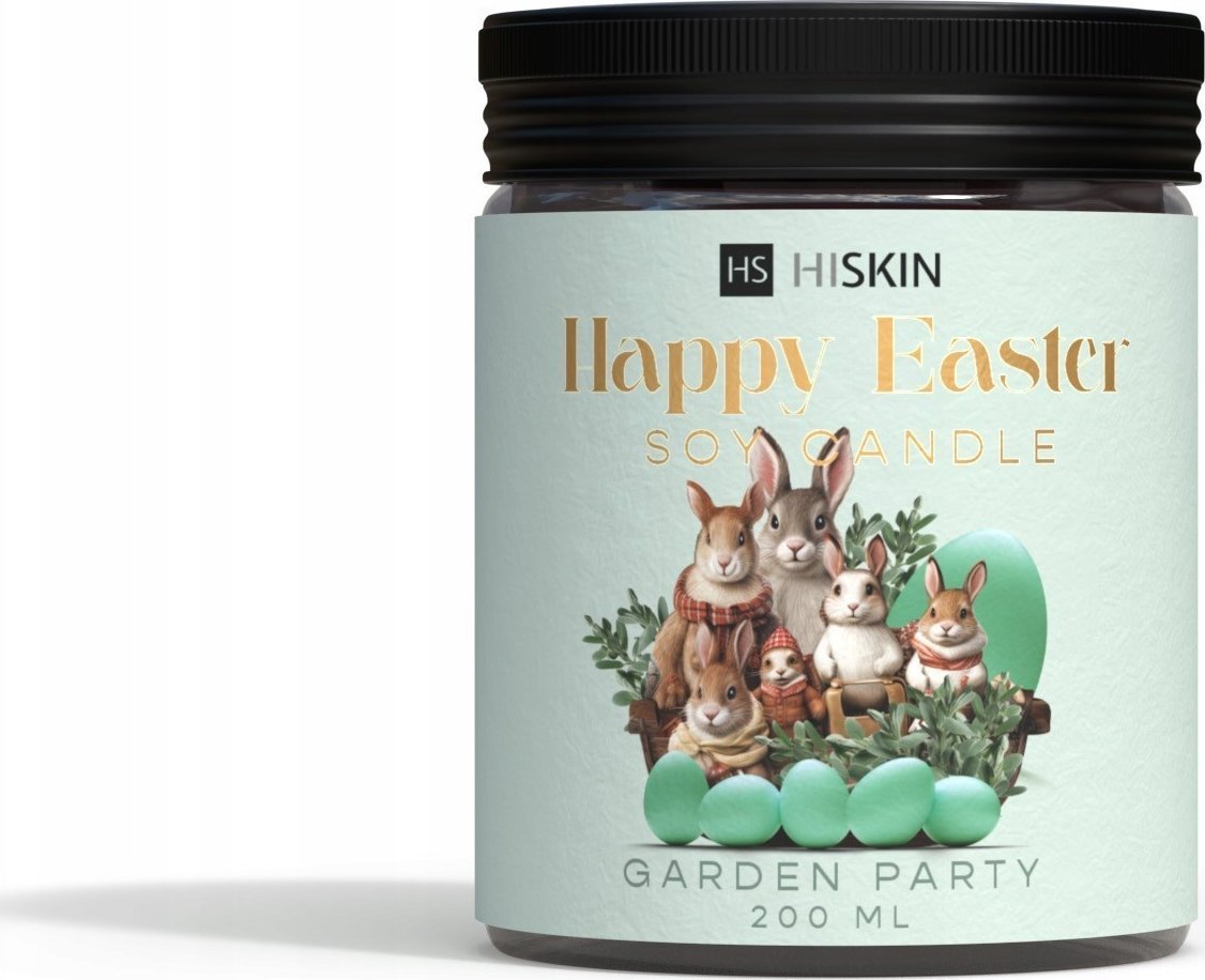 HISKIN_Happy Easter Soy Candle świeca sojowa Garden Party 200ml