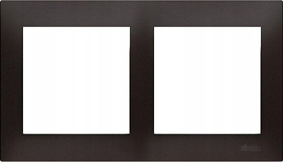 Kontakt-Simon Simon 54 Premium Ramka 2-krotna PREMIUM do puszek karton-gips IP20 / IP44 czarny mat DRK2/49