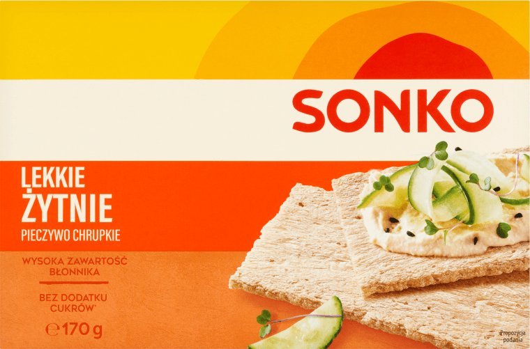 SONKO Sonko Pieczywo chrupkie lekkie żytnie 170 g