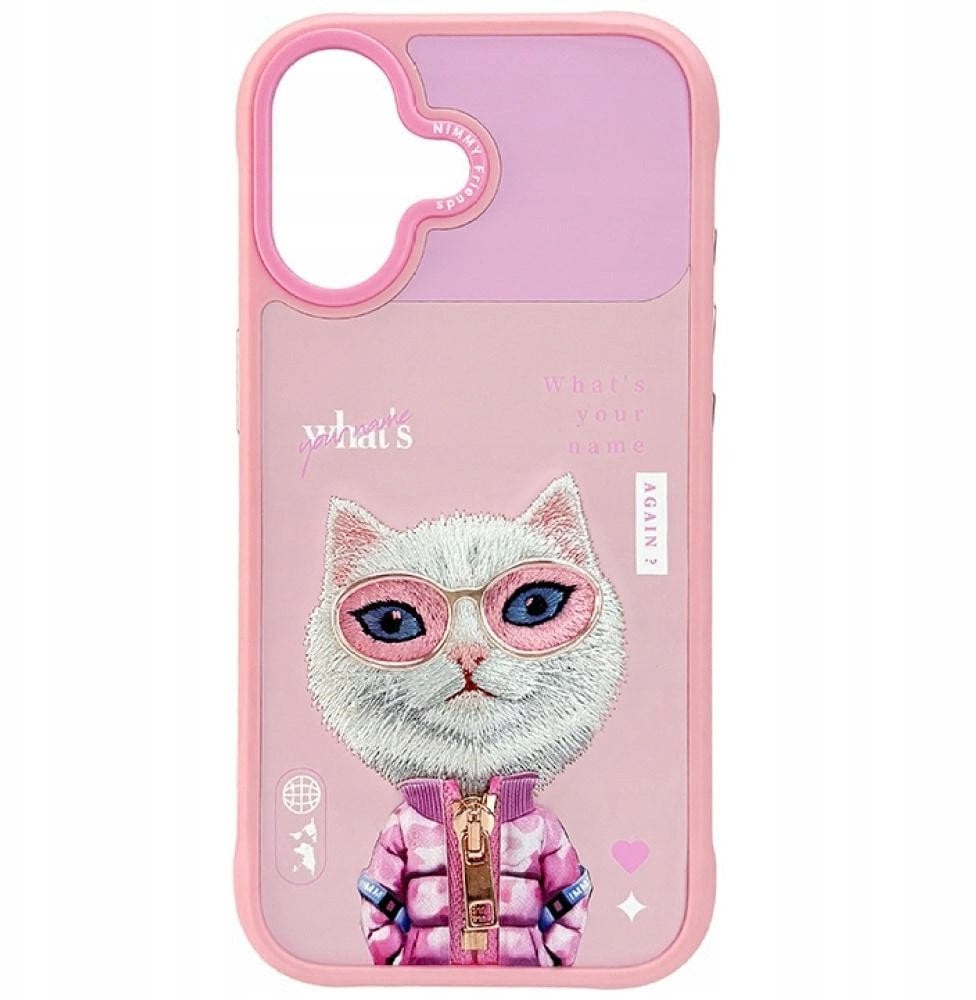 Etui Nimmy Cool&Cute 2.0 Cat do iPhone 17 rozowy