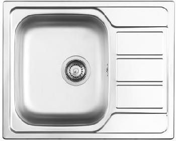 Zlewozmywak Pyramis Zlewozmywak 1-komorowy z ociekaczem 62 x 50cm stal jedbaw (100187601)