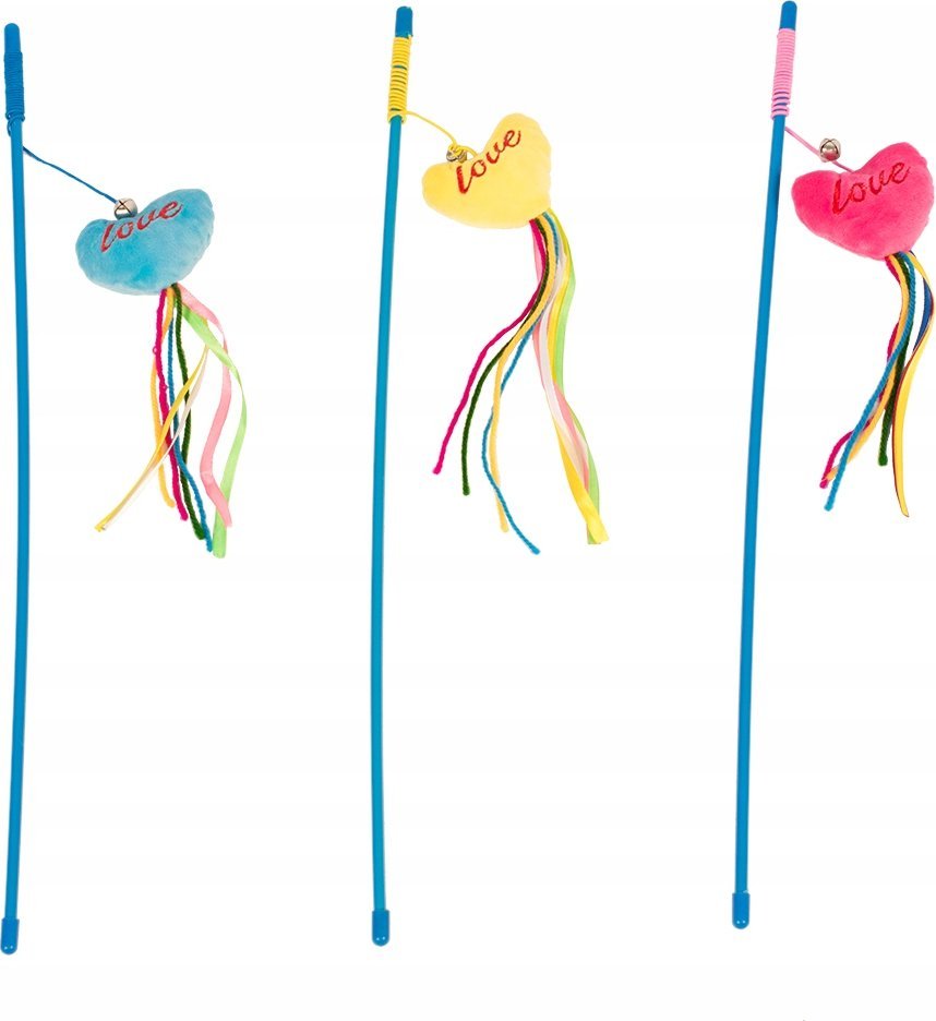 Duvo+ DUVO+ WĘDKA DLA KOTA "LOVE" Z FRĘDZLAMI 121046 53cm