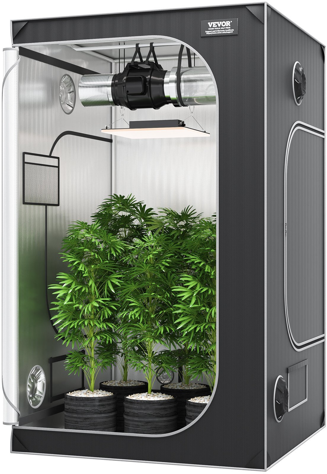 Namiot do uprawy roślin namiot uprawowy 122 x 122 x 203 cm