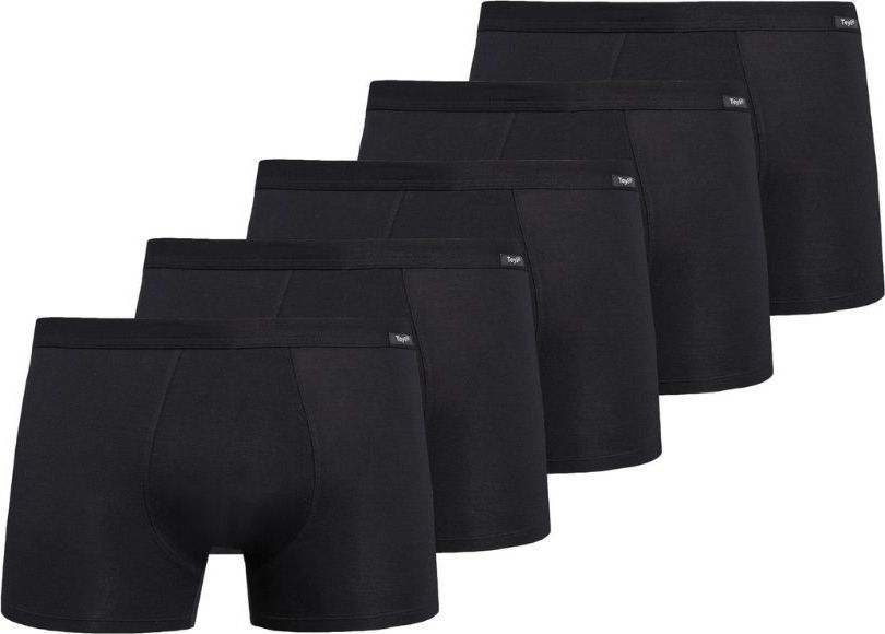 Teyli Pięciopak bokserek męskich Levi czarny Czarny 3XL