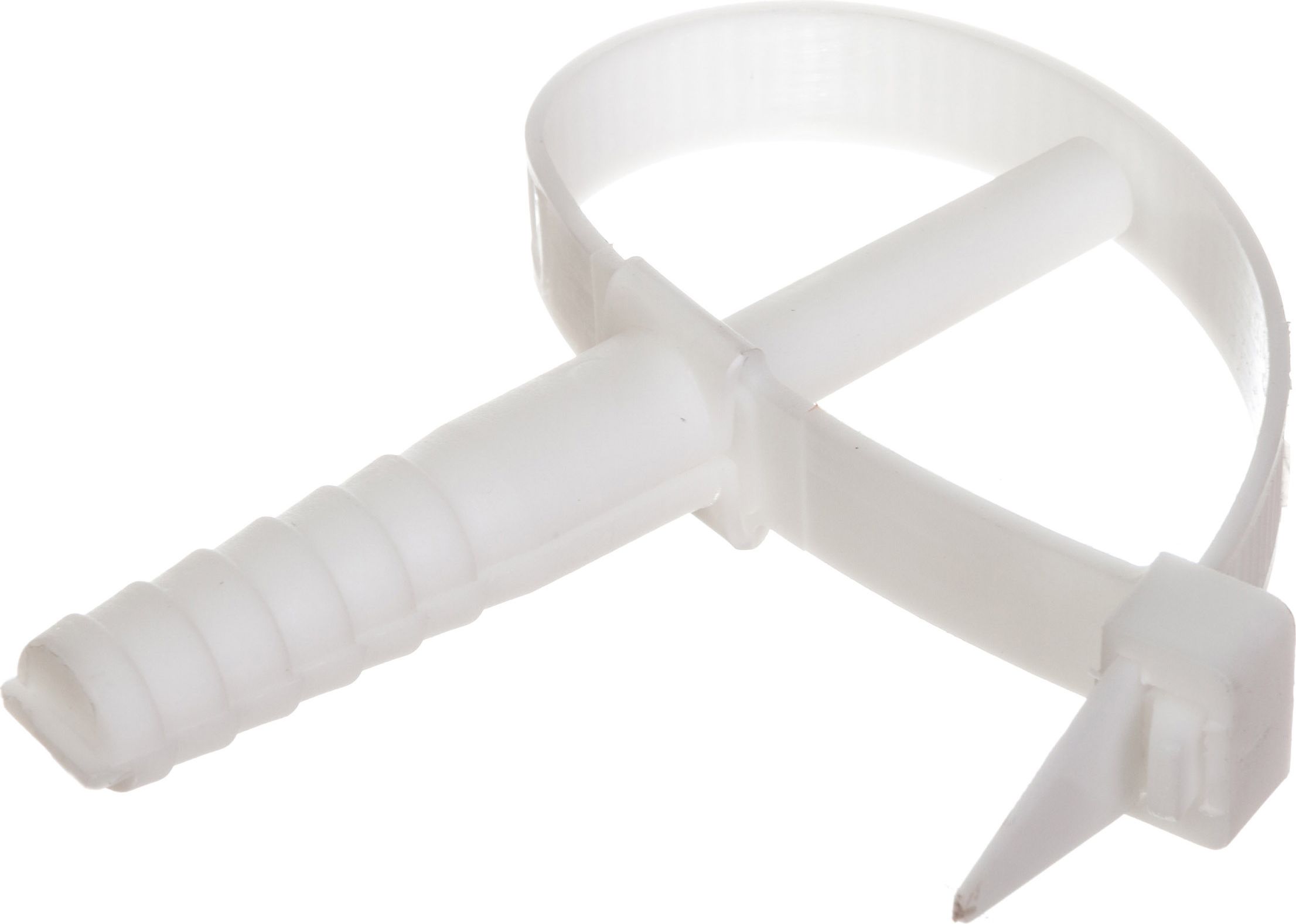 Elektro-Plast Uchwyt paskowy z kołkiem szybkiego montażu USMPK-12 biały 25szt. (21.4)