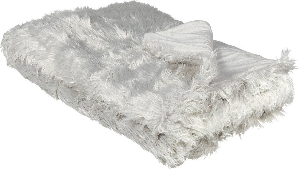 Beliani Narzuta na łóżko 150 x 200 cm szara DELICE