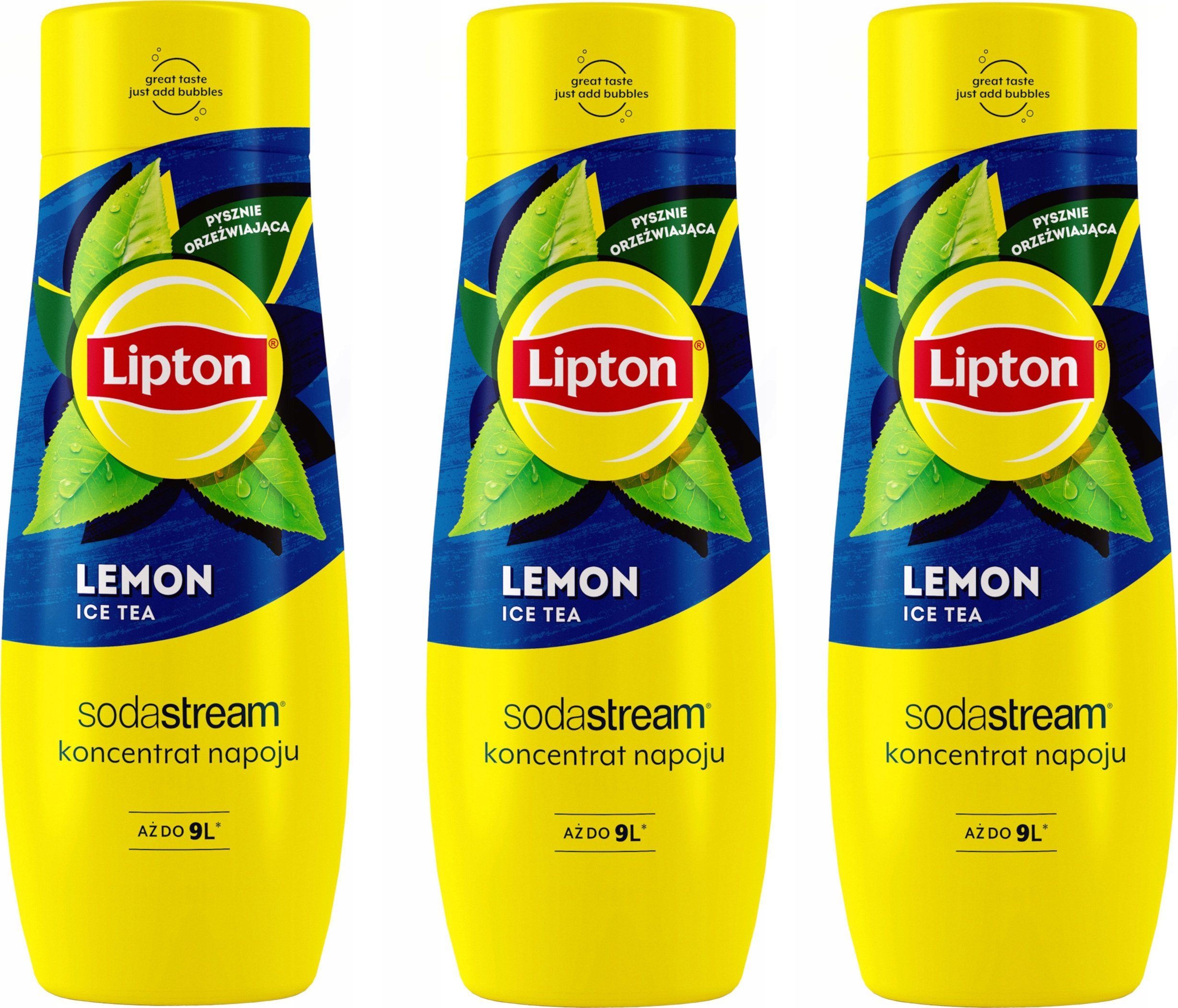 Zestaw 3 koncentratów SodaStream 3x Lipton Lemon Ice Tea