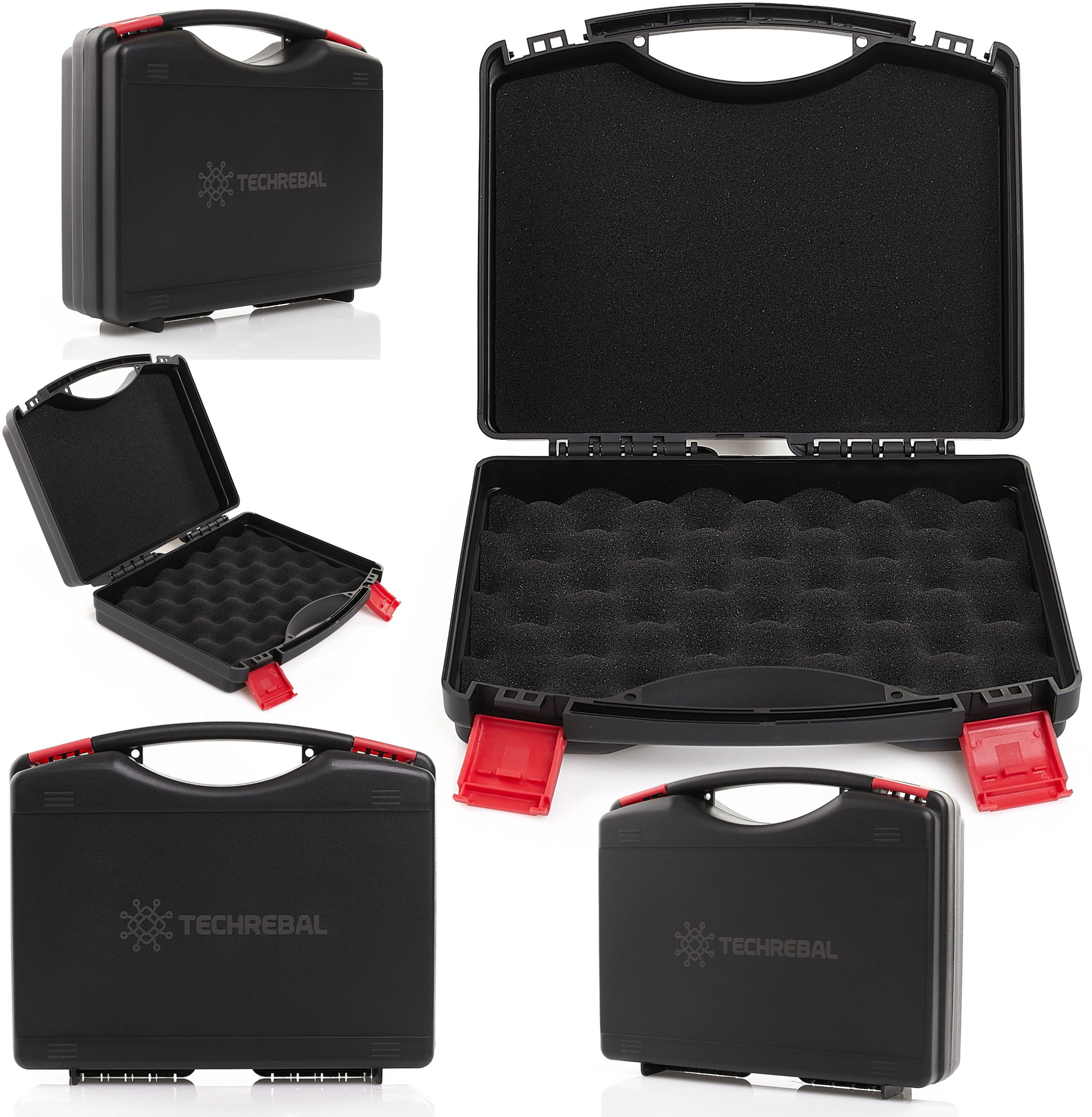 Plastikowa Walizka Skrzynka Organizer Box z Pianką na Narzędzia Pusta