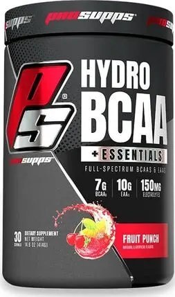 PROSUPPS Pro Supps - HydroBCAA + Essentials, Fruit Punch, Proszek, 414g