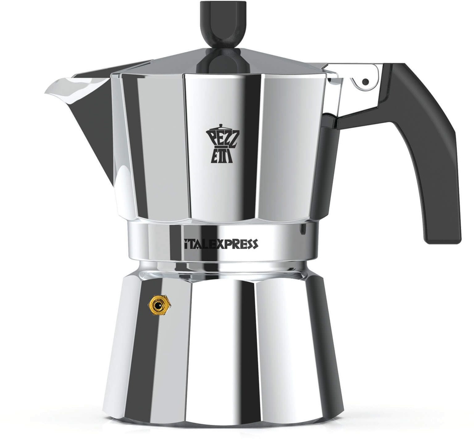 Kawiarka aluminiowa Pezzetti Italexpress 3 filiżanki włoski styl srebrna