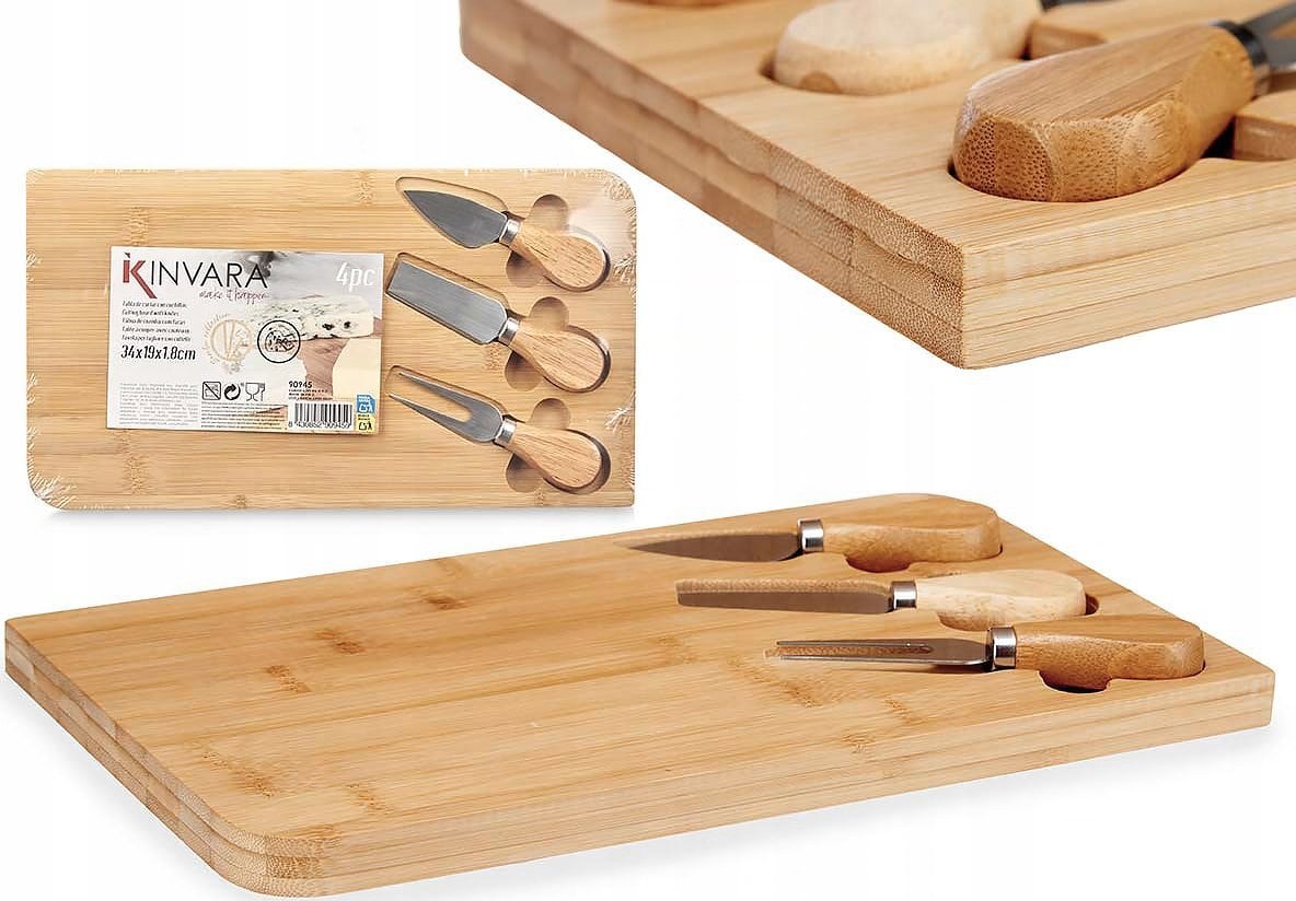 Deska do krojenia Kinvara Deska do serów z ORVA z 3 przyborami