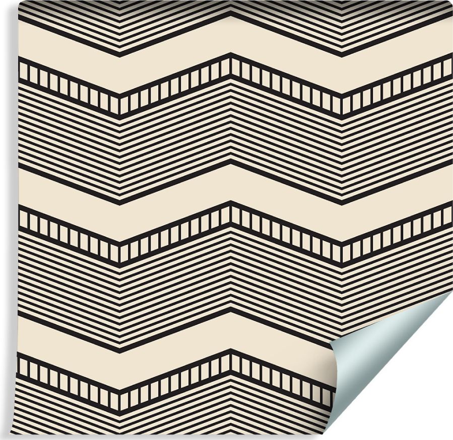 Muralo Tapeta GEOMETRYCZNA - Retro Zygzaki