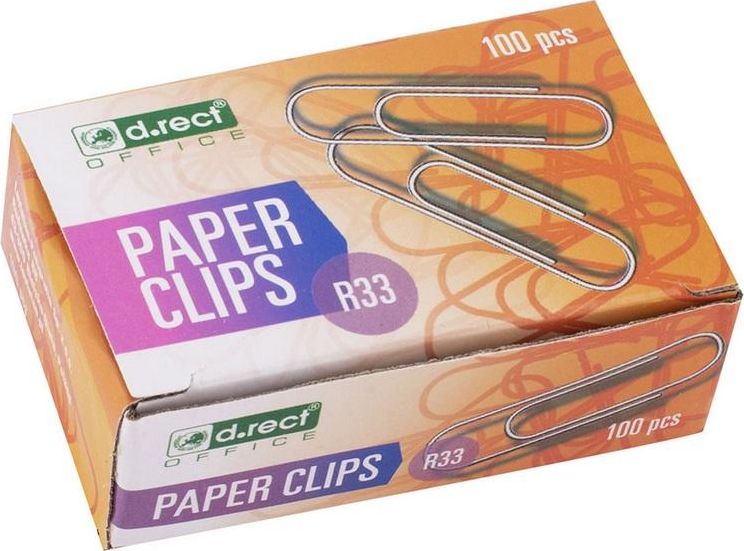 D.Rect Spinacze metalowe okrągłe 33mm a'100 D.RECT