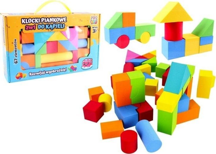 Klocki piankowe 2w1 do kąpieli