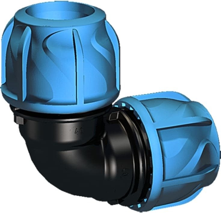 Vinkel 90° 50mm - iJOINT PN16. PP-NBR