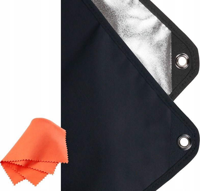 Aurora Płaszczyzna do paneli Aurora 2w1 100x220 czarno / srebrna