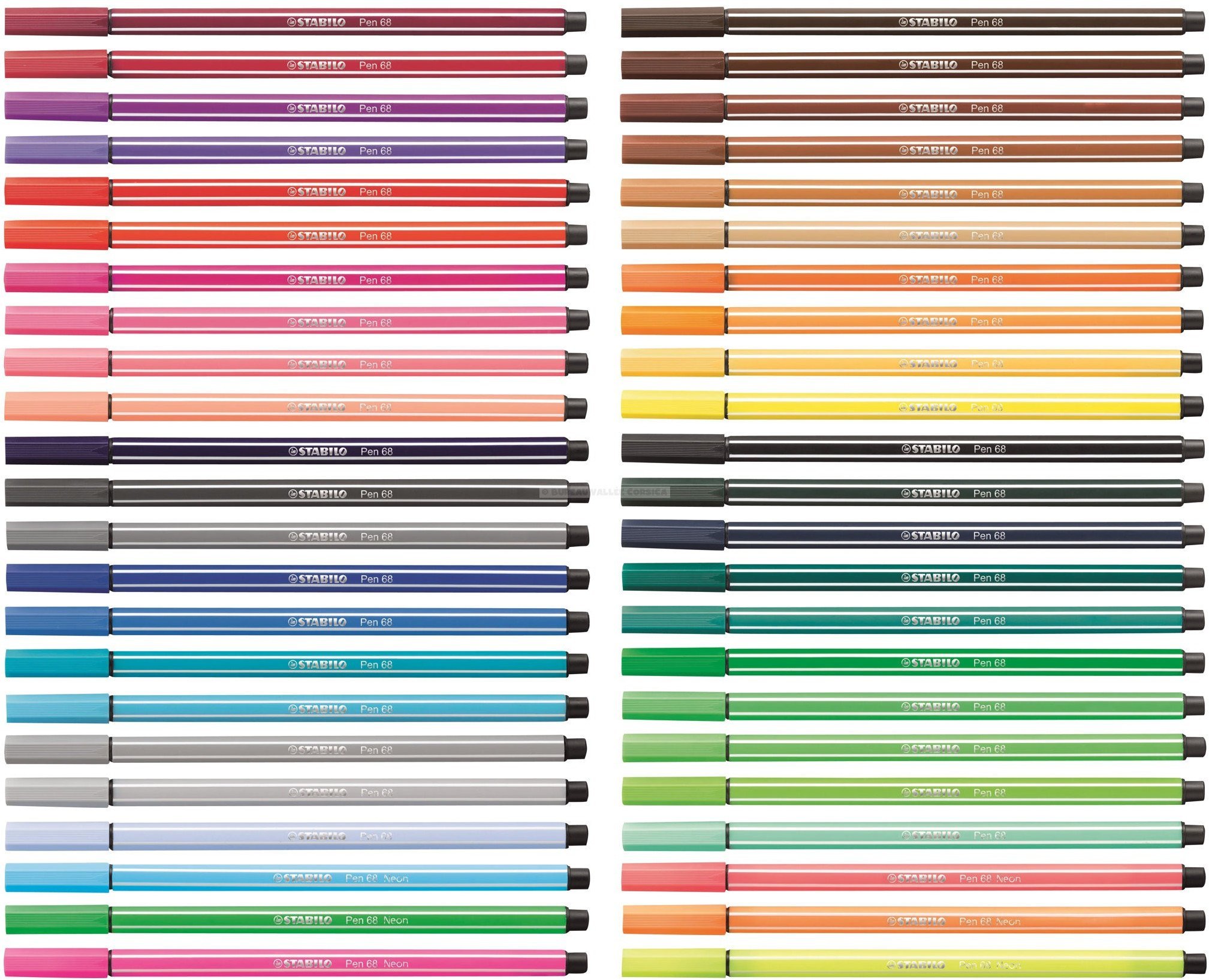 Stabilo Arty Pen 68 penal rollersæt med 25 farver