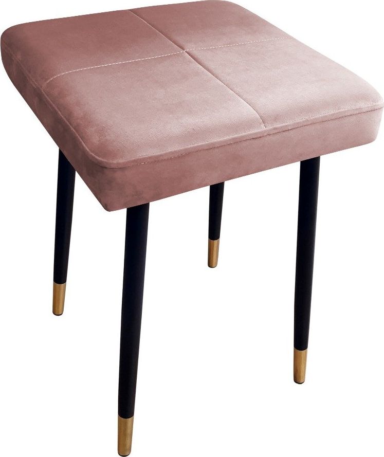 Atos Taboret SQUARE 2 MG VELVET różowy