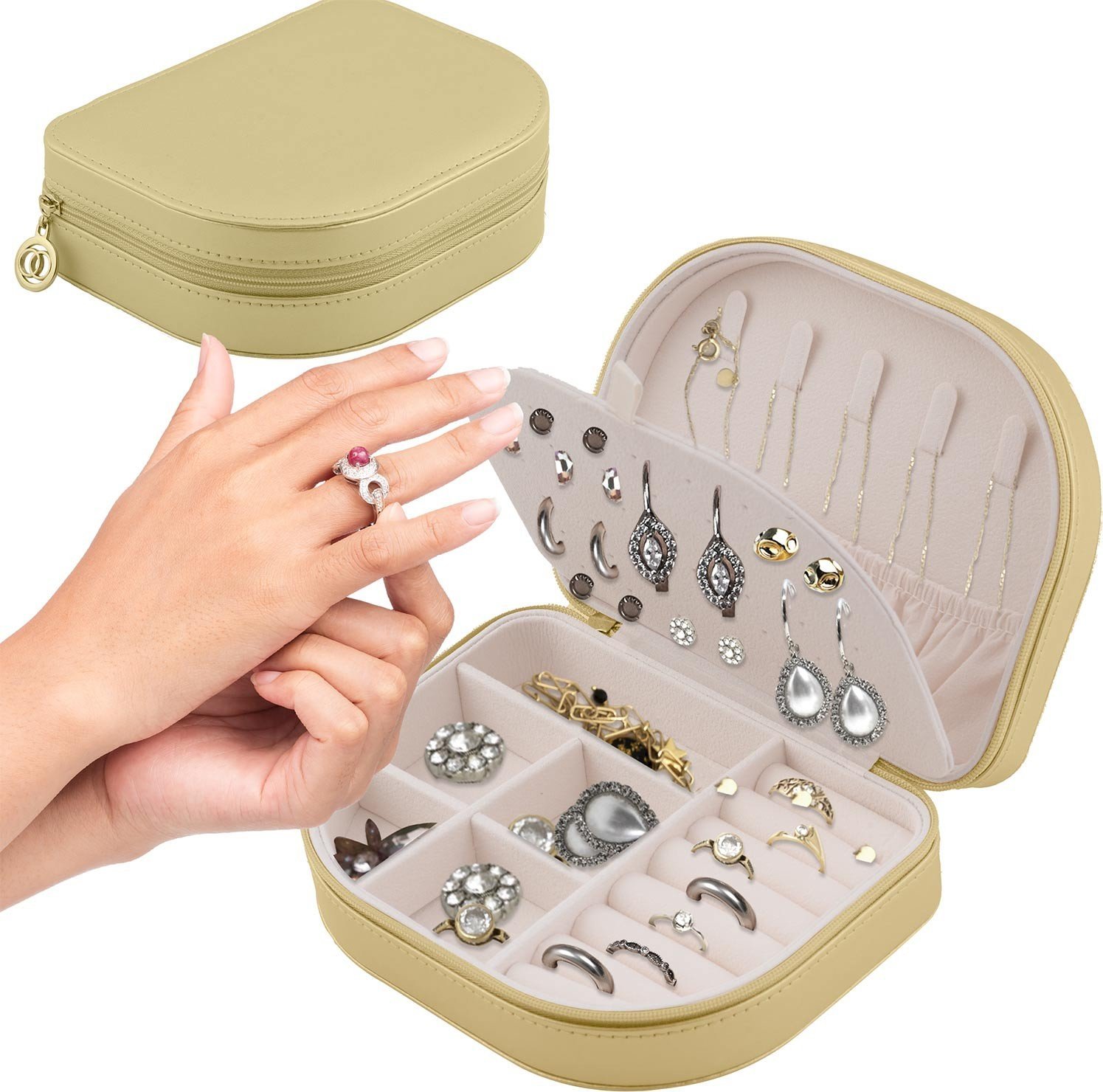 Triton Szkatułka na biżuterię Massido MS-707 - złota