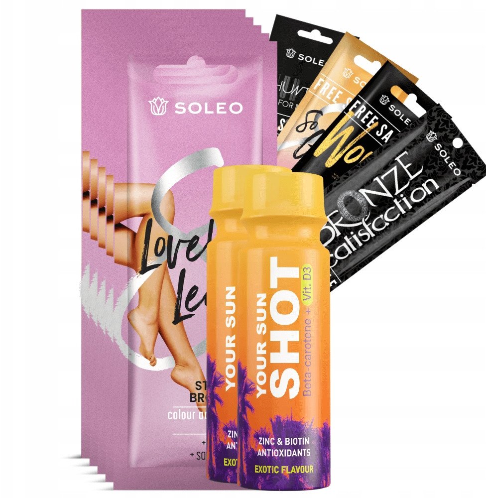 Soleo Lovely Legs 5x10ml Mocny Bronzer Do Opalania Nóg + Gratisy