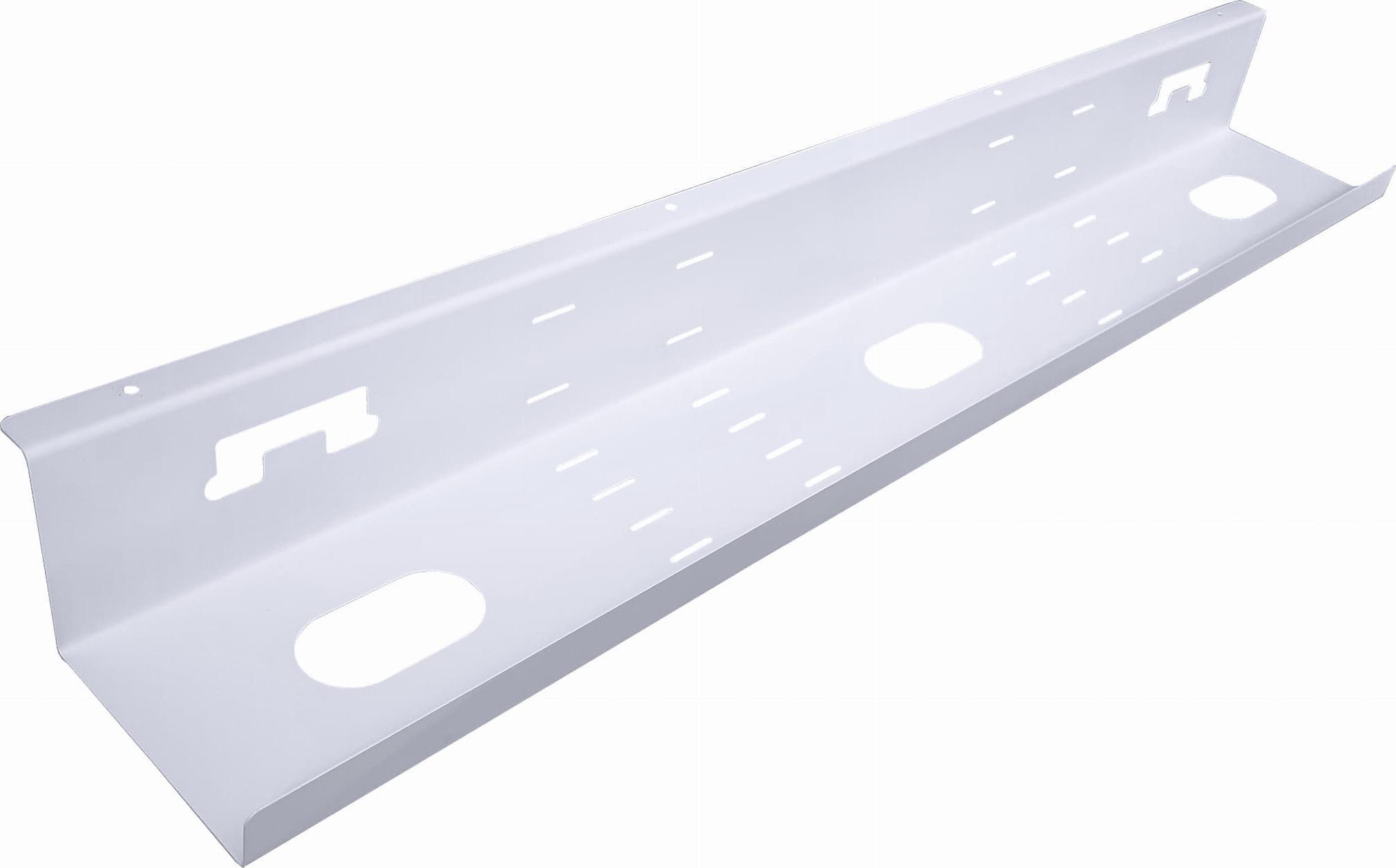 Organizer Wojtap Organizer kabli pod biurko 800x130x80 mm biały - otwarty+ taśma rzepowa