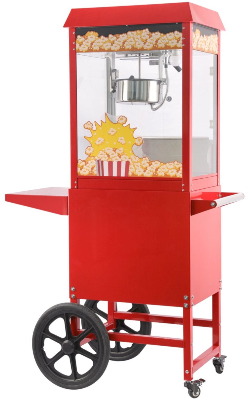 Hendi Mobilna maszyna urządzenie do popcornu z wózkiem na kółkach 1155 W