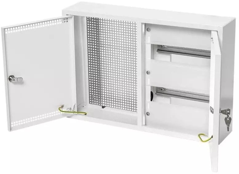 Karwasz Rozdzielnica naścienna modułowy 2x12 + płyta montażowa IP30 stalowy MRN-24 Z