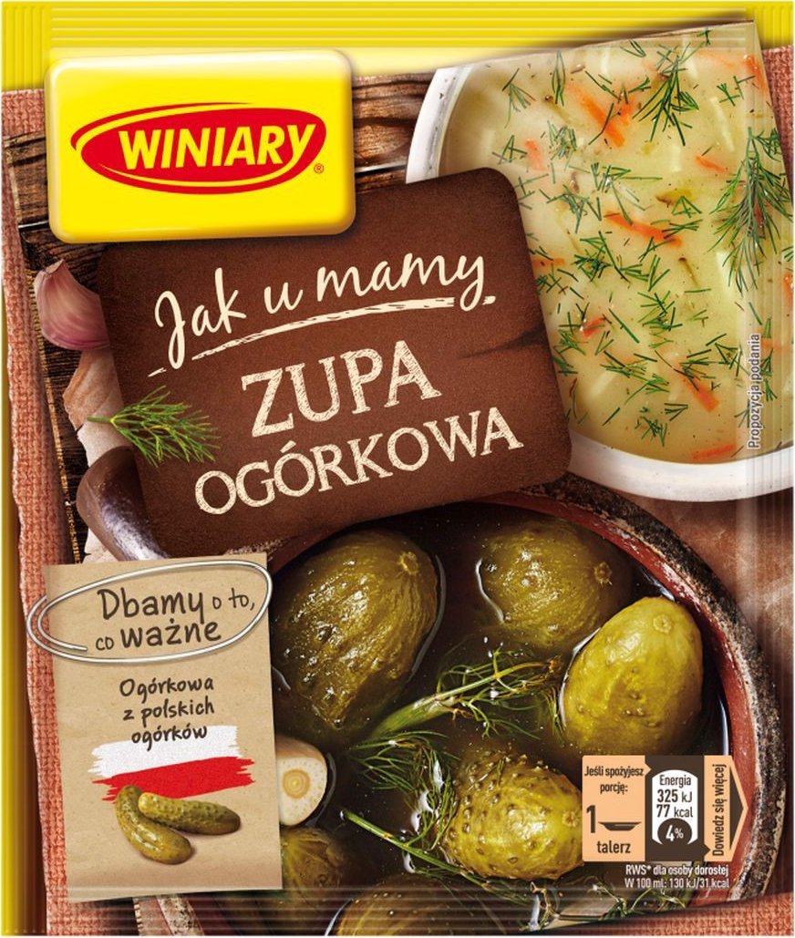 WINIARY Winiary Jak u Mamy Zupa ogórkowa 42 g