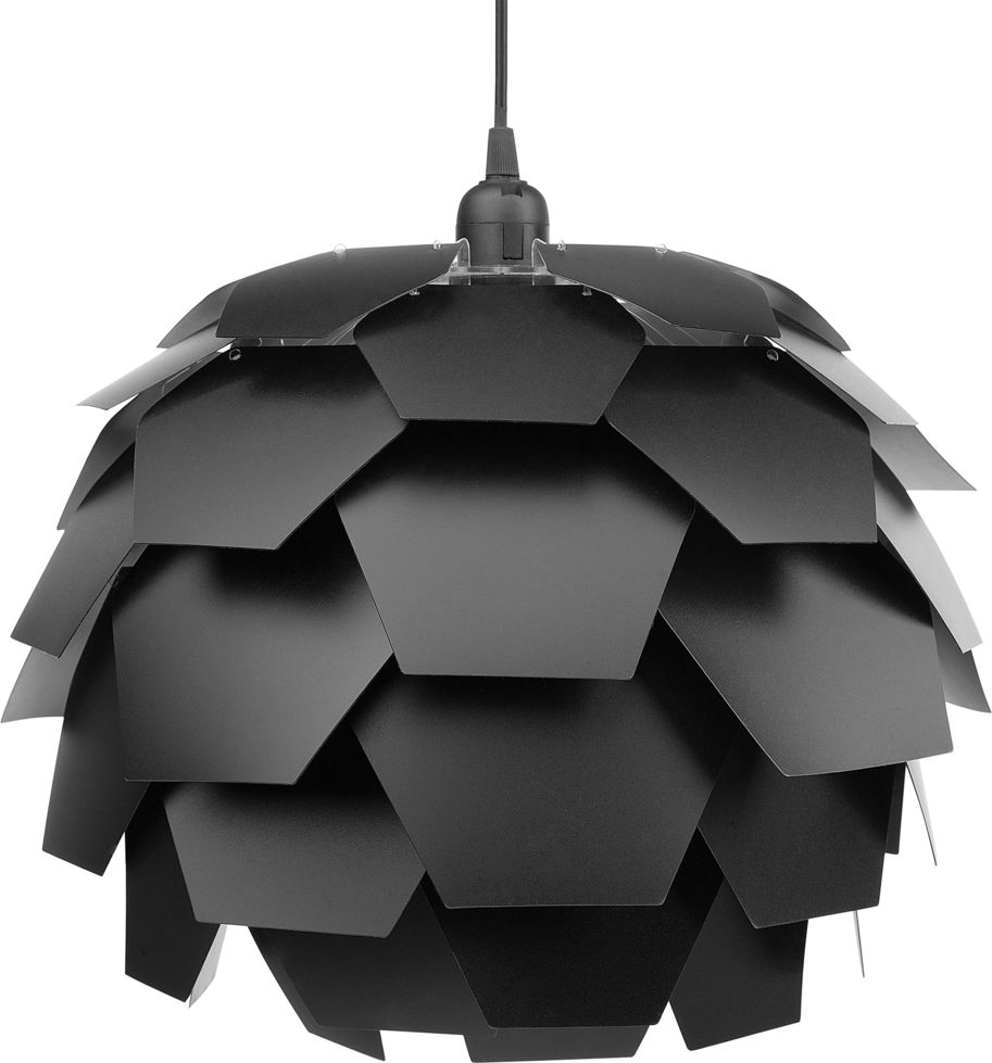 Lampa wisząca Beliani Lampa wisząca czarna SEGRE duża