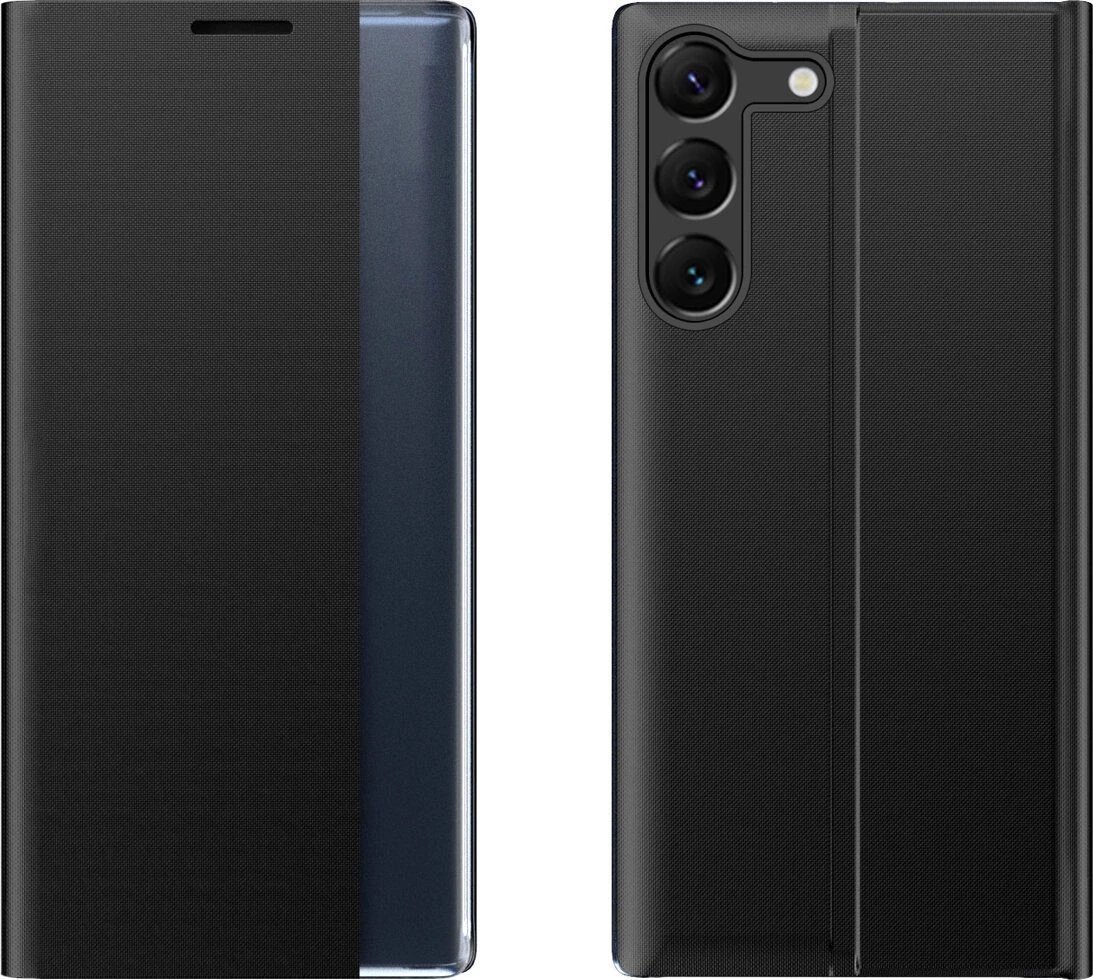 Hurtel Etui New Sleep View Case do Xiaomi POCO C65 / Redmi 13C z klapką - czarne