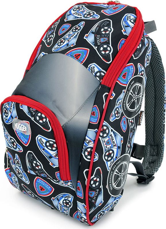Hugger Plecak dla chłopca Hugger, Racer, wiek 2-5 lat, wzór Police Car