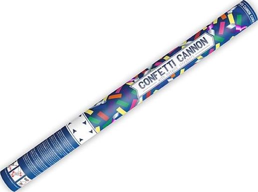 Party Deco Tuba strzelająca konfetti, kolorowe serpentyny, 60 cm uniwersalny
