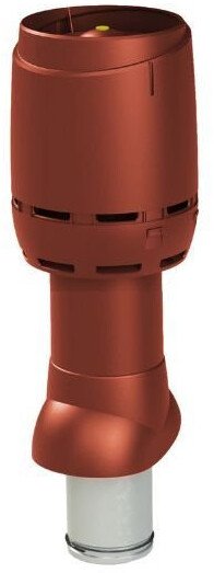 Poujoulat izolowany wentylacyjny kominek FLOW 125P/IS/500 CZERWONY one size