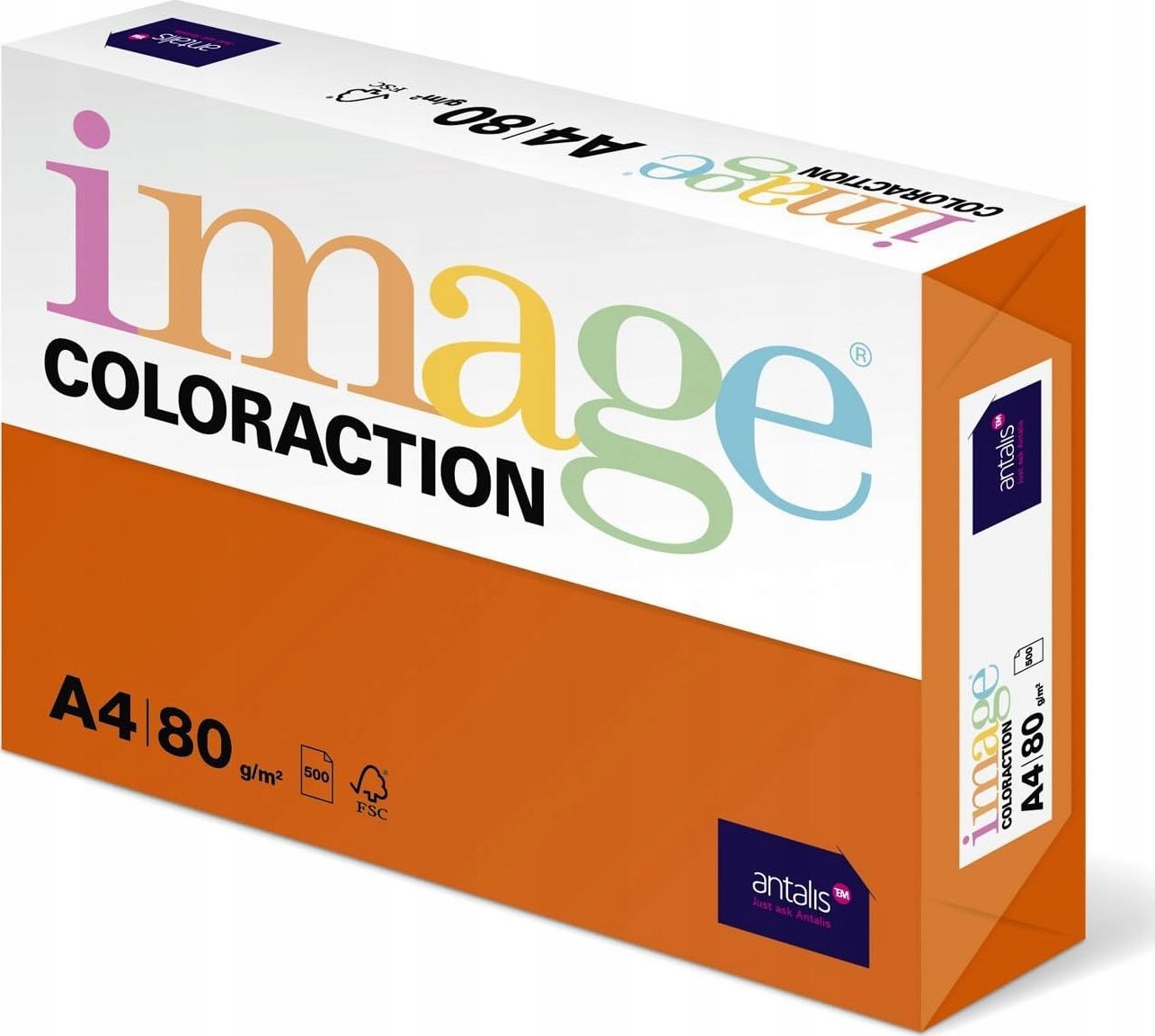 Antalis Kopipapir Image Coloraction A4 80g Amsterdam Deep Orange 500ark/pkt