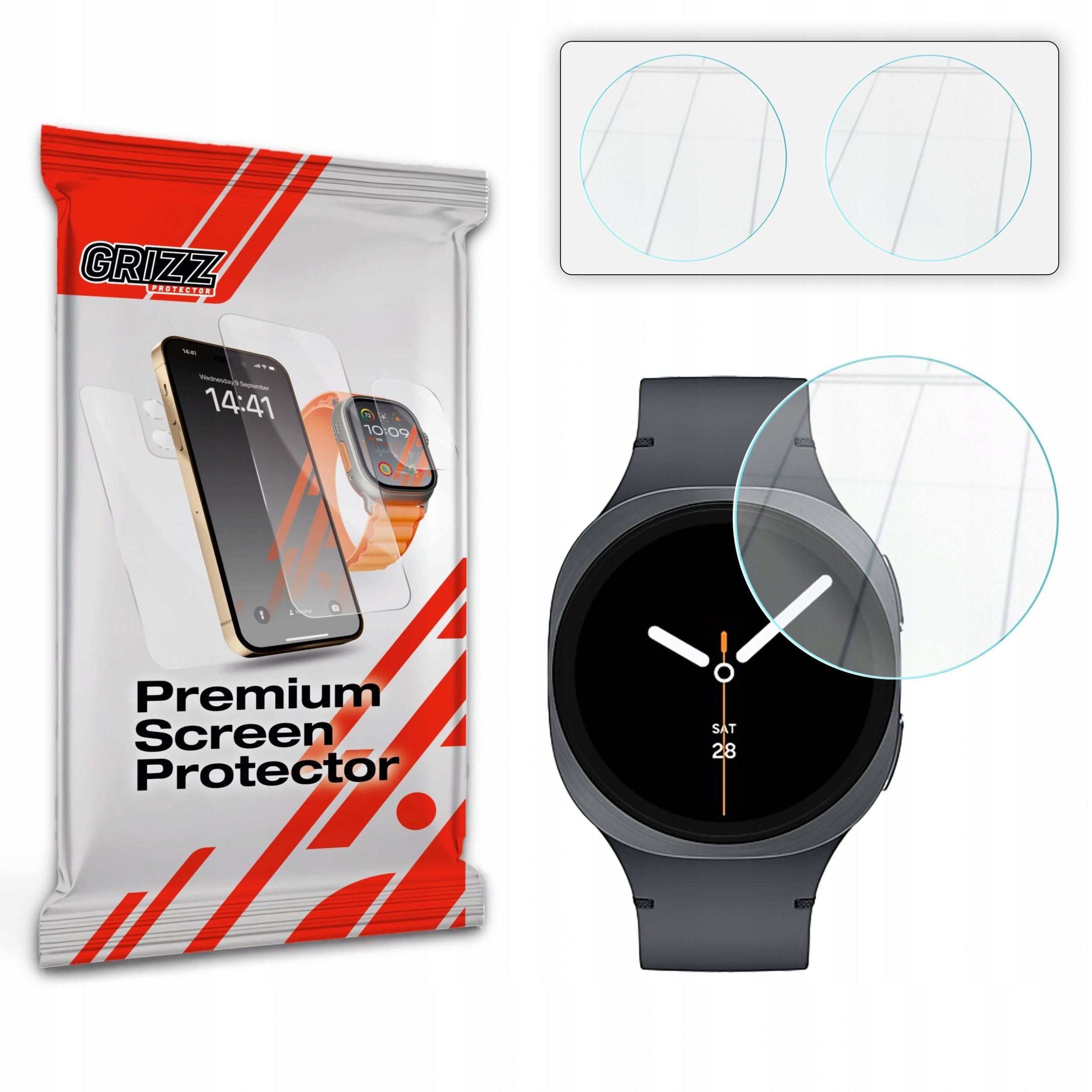Szkło hybrydowe GrizzGlass HybridGlass do Samsung Galaxy Watch 8 40mm