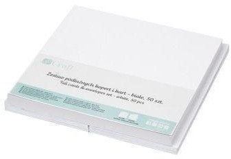 Zestaw kopert i kart białe 50szt