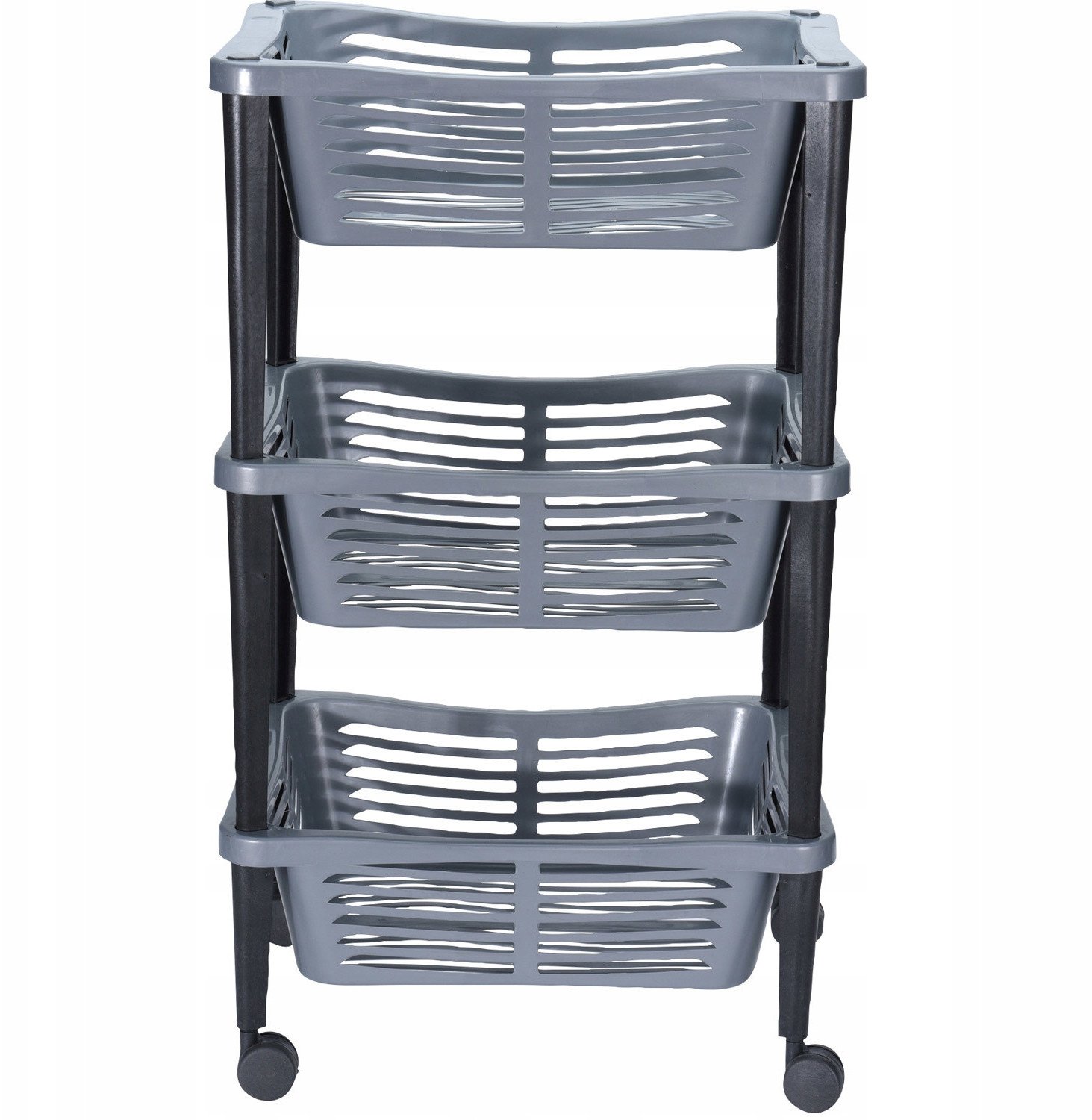 Uniwersalny wózek na kółkach TROLLEY do łazienki, regał, szafka - 3 poziomy