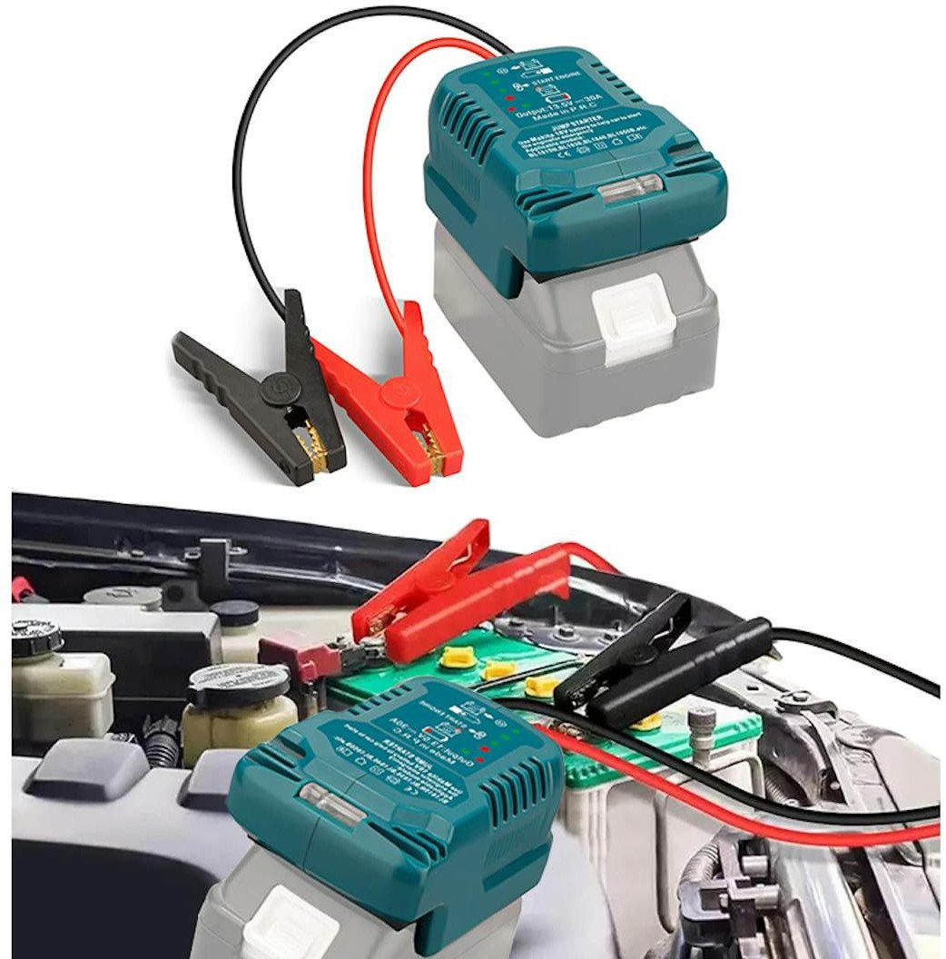 Nødlader til 12V startbatteri til Makita batteri