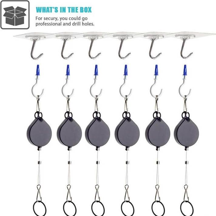 KIWI design Podwieszacze na kable 6 szt.