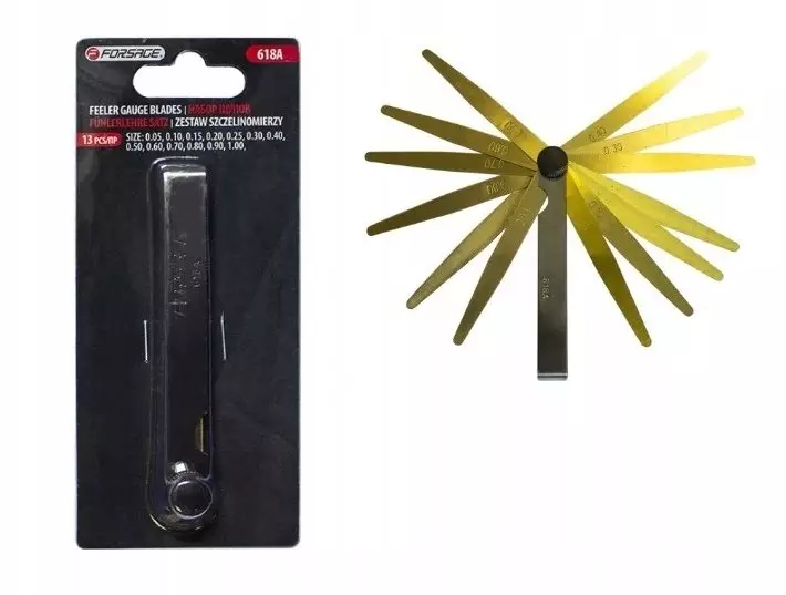 SZCZELINOMIERZ LISTKOWY MIERNIK 0,05-1MM 13SZT