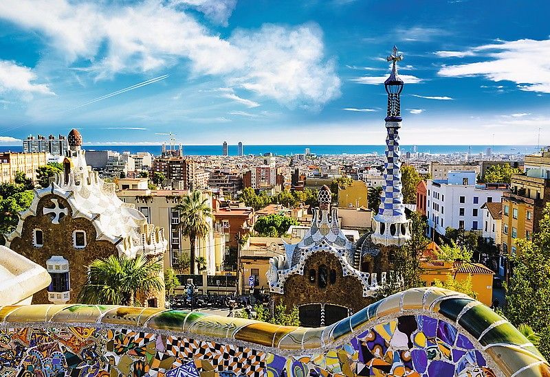 Trefl Puzzle 1500 elementów Park Guell, Barcelona (GXP-645725)