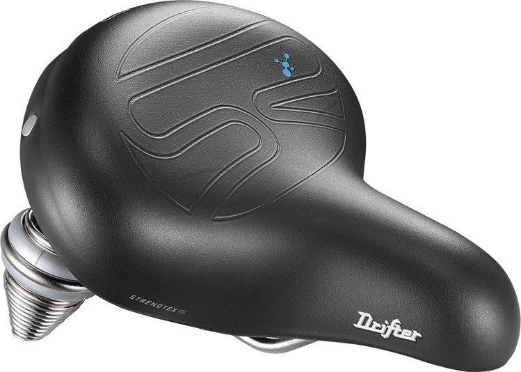 Selle Royal Siodło SELLEROYAL PREMIUM RELAXED 90st. DRIFTER SMALL STRENGTEX unisex żelowe + sprężyny czarne (NEW 2023)