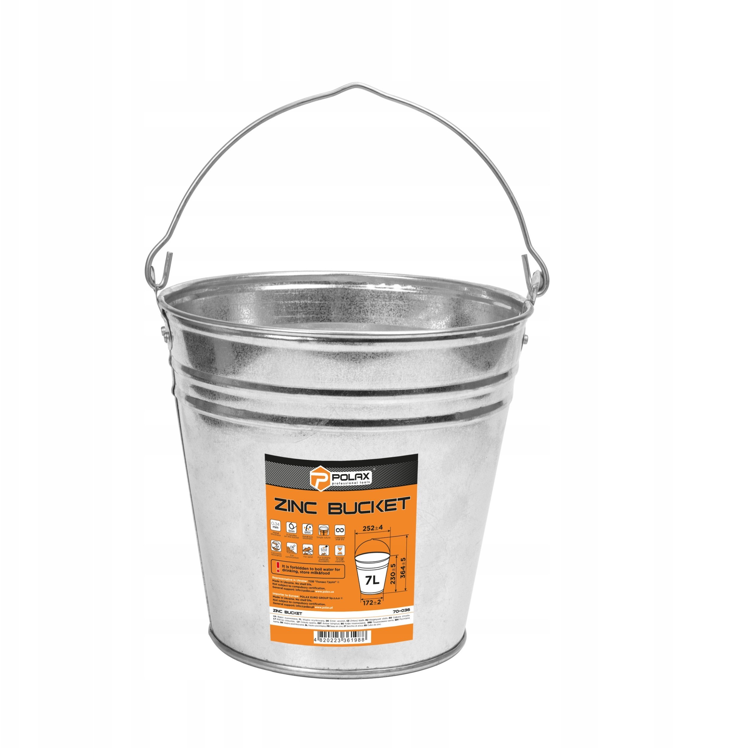 WIADRO OCYNKOWANE 7L