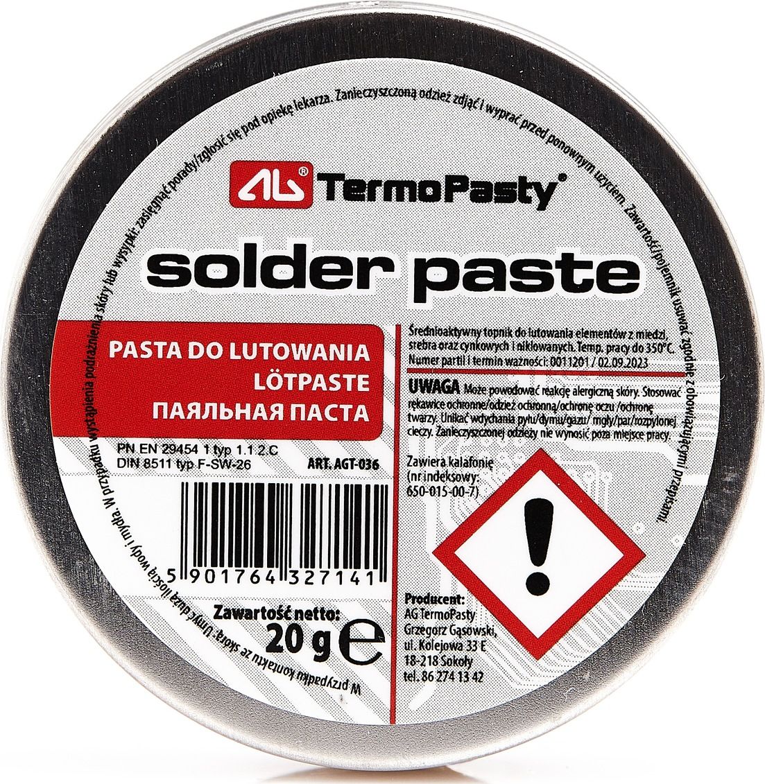 Techrebal Pasta lutownicza 20g