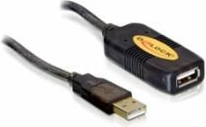 Kabel USB Delock USB-A - USB-A 5 m Czarny (82308)
