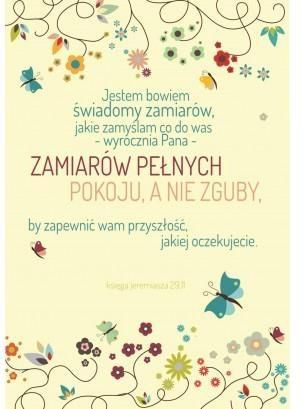 Szaron A Kartka składana - Jestem bowiem świadomy Motyle - 225840