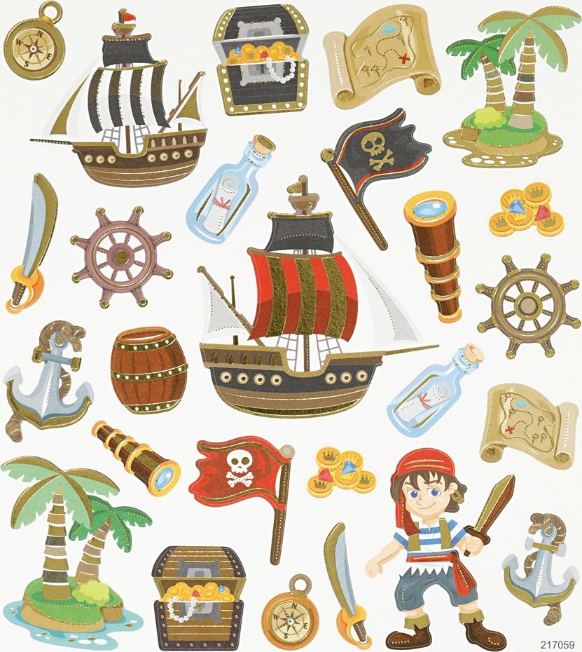 Creativ Company Naklejki Atrybuty Pirata