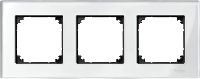 Schneider Electric Ramka potrójna Merten M-Elegance szklana brylantowy biały (MTN404319)